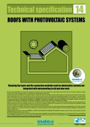 ROOFS WITH PHOTOVOLTAIC SYSTEMS - Index S.p.A.