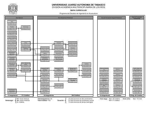 Mapa Curricular - Universidad JuÃ¡rez AutÃ³noma de Tabasco