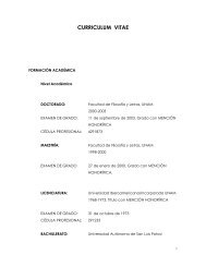 CURRICULUM VITAE - Junta de Gobierno UNAM