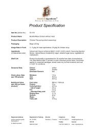 Product Specification - Friedrich Ingredients