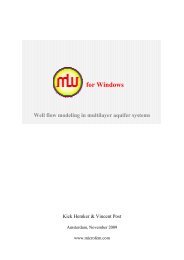 MLU for Windows User's Guide â¢ Well flow modelling ... - Hydrology.nl