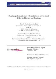Data integration and query reformalution in service-based Grids ...