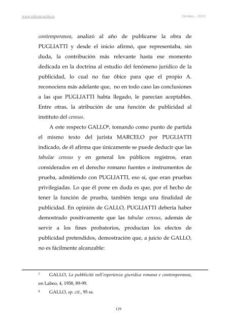 Idoneidad de las tabulae censoriae como instrumentos de - revista ...