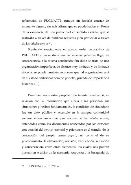 Idoneidad de las tabulae censoriae como instrumentos de - revista ...