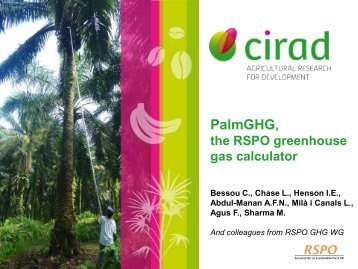 PalmGHG, the RSPO greenhouse gas calculator for oil palm ... - Inra