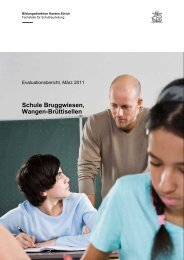 Schlussbericht zur Externen Schulevaluation - Bruggwiesen