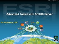 Advanced Topics with ArcGIS Server - IGIC