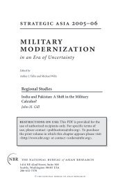 military modernization - The National Bureau of Asian Research