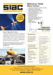 BWC Excel 10kW Wind Turbine - SIAC Construction