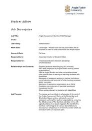 Student Affairs Job Description