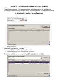 Instrukcija PIN nomaiÅai/atbloÄ·ÄÅ¡anai eParaksts viedkartei