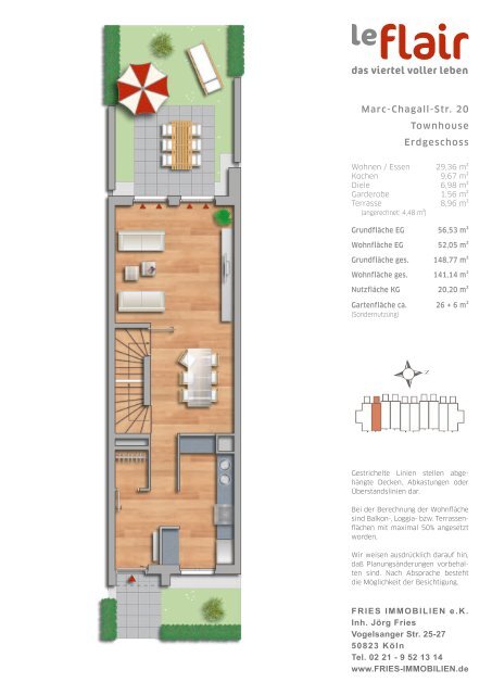 Marc-Chagall-Str. 20 Townhouse Erdgeschoss - FRIES IMMOBILIEN