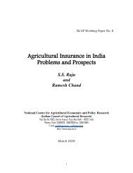 Agricultural Insurance in India Problems and Prospects
