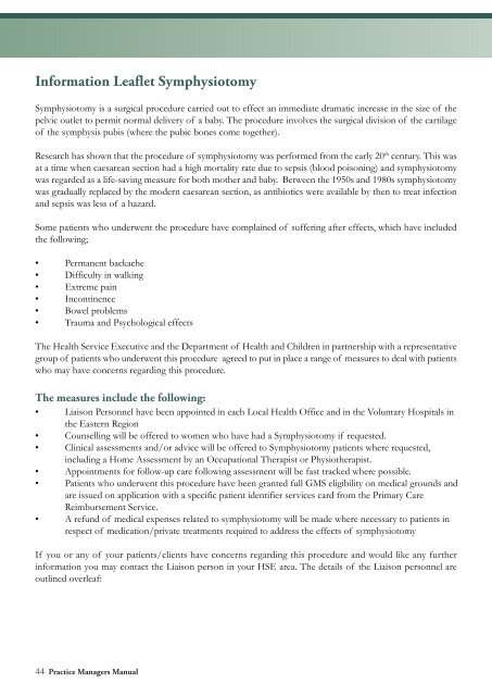 Practice Managers Manual - Irish Health Repository