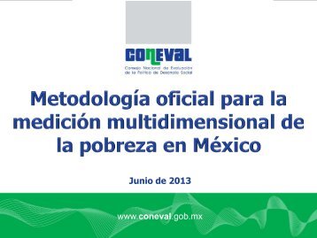 MetodologÃ­a oficial para la mediciÃ³n multidimensional de ... - Coneval