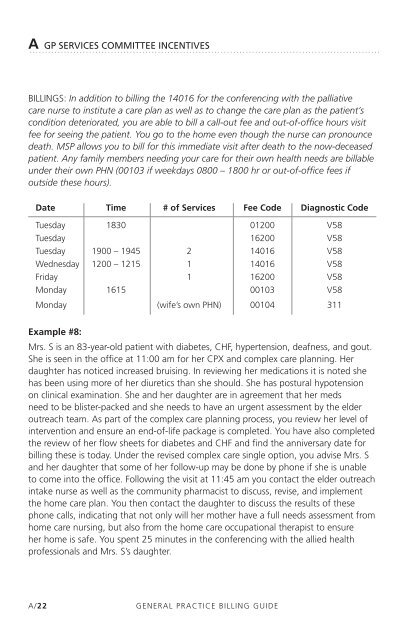 General Practice BILLING GUIDE - British Columbia Medical ...