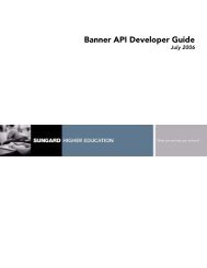 Banner General / API Developer Guide / 7.3