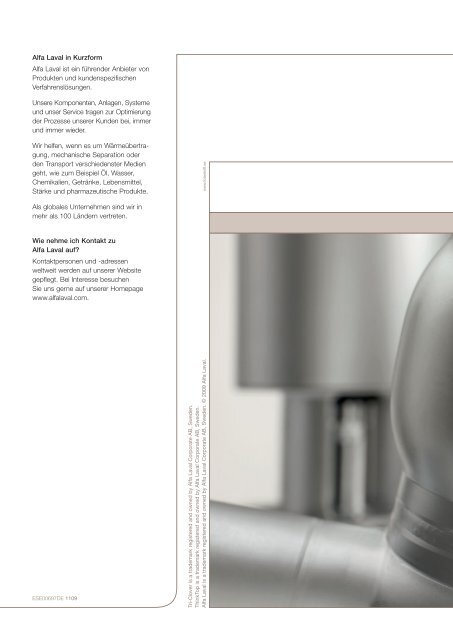 Ventile und Automation fÃ¼r Hygieneanwendungen - Alfa Laval