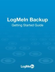 Getting Started with LogMeIn Backup