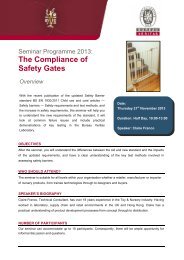 The Compliance of Safety Gates - Bureau Veritas
