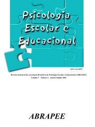 Livro Psic. escolar e educ - Para associar-se ou renovar sua ...