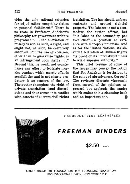The Freeman 1972 - The Ludwig von Mises Institute