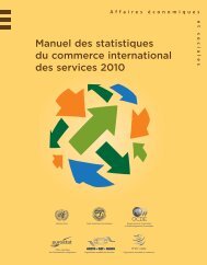 Manuel des statistiques du commerce international des services 2010