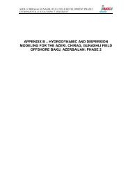 appendix b – hydrodynamic and dispersion modeling for the azeri