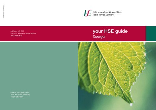 your HSE guide Donegal - Health Service Executive