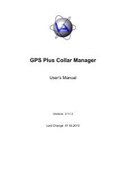 GPS Plus Collar Manager - Vectronic Aerospace GmbH