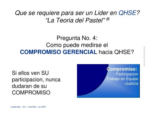 Reflexiones y experiencias sobre el Liderazgo en QHSE - Consejo ...