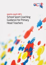 School Sport Coaching Guidance for Primary ... - sports coach UK