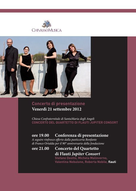 Concerto di presentazione - Chivasso in Musica