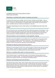 LandWISE Advanced Farming Systems Project Case study ...