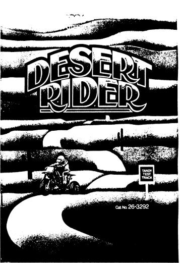 Desert Rider (Tandy).pdf - TRS-80 Color Computer Archive