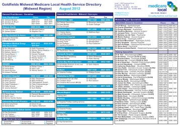 GP Service Directory Aug 2012.indd - Midwest GP Network