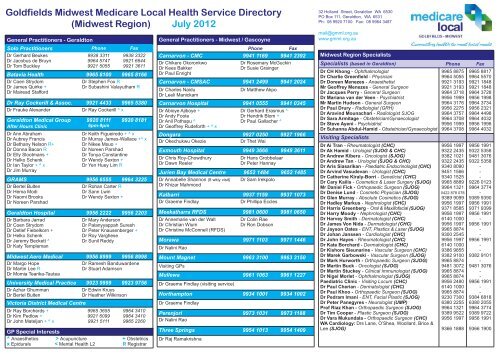 GP Service Directory July 2012.indd - Midwest GP Network