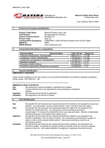 Primary Case Lube.pdf - Maxima Racing Lubricants