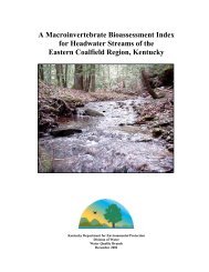 A Macroinvertebrate Bioassessment Index for ... - Division of Water