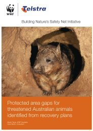 Protected area gaps for threatened Australian ... - wwf - Australia