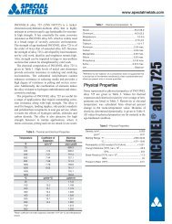 INCONEL alloy 725 - PCC Forged Products