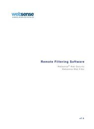 Remote Filtering Software - Websense