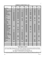 DOMESTIC BEER PRICE LIST - WineAccess.com