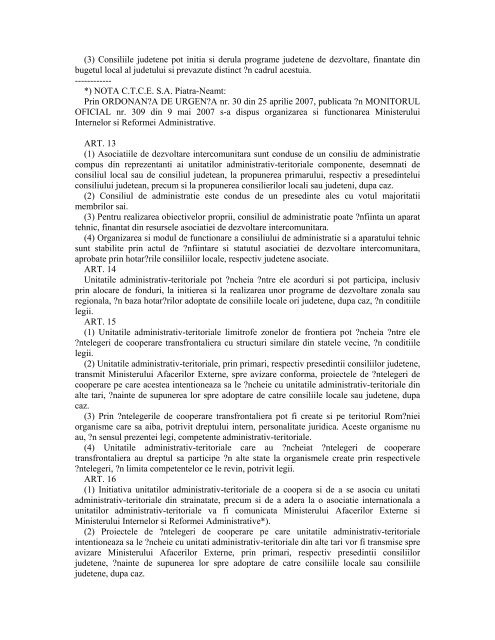 LEGE nr. 215 din 23 aprilie 2001 (**republicatÄ**)(*actualizatÄ ...