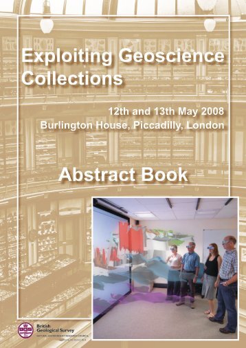 Abstract volume - Geological Curators Group