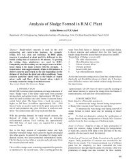 Analysis of Sludge Formed in R.M.C Plant