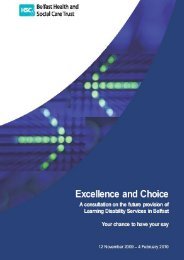 Excellence and Choice in Learning Disability Services