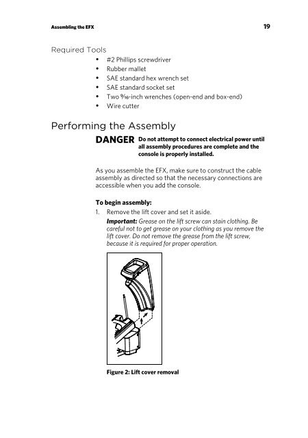 Operating and Maintaining the P80 Console - Precor