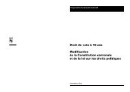 Droit de vote Ã  16 ans - Modification de la Constitution cantonale et ...