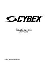 Cybex 11060 Seated Leg Curl Owner Manual - GymStore.com